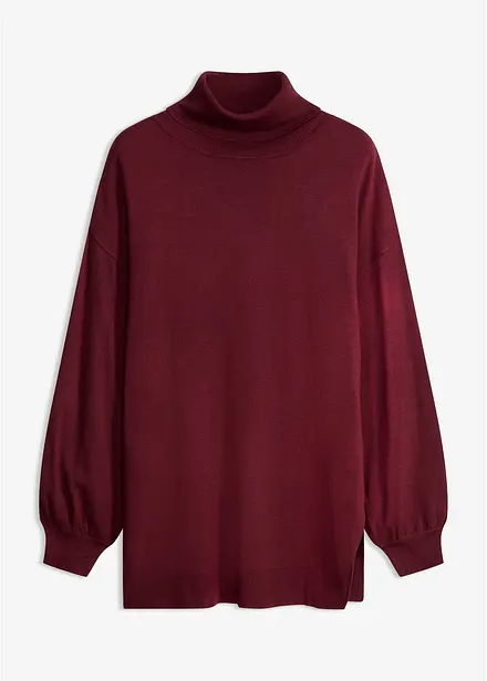 Rollkragenpullover aus Viskose-Mix