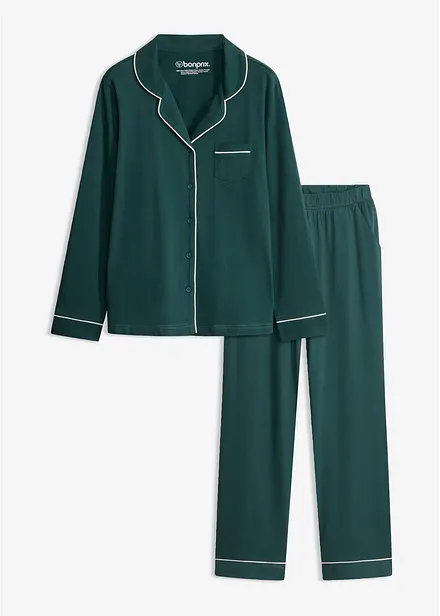 Pyjama boutonn&eacute; en coton doux