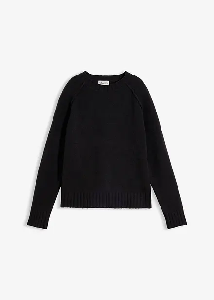 Pull en maille &agrave; manches raglan
