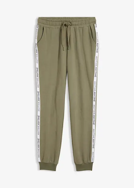 Pantalon de jogging doux en coton m&eacute;lang&eacute;