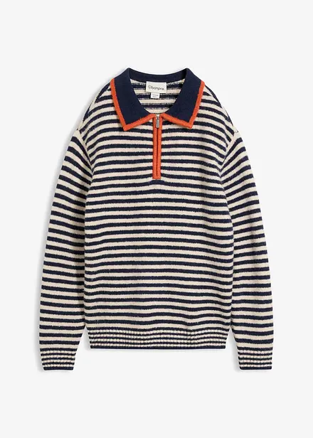 Pull camionneur en maille textur&eacute;e