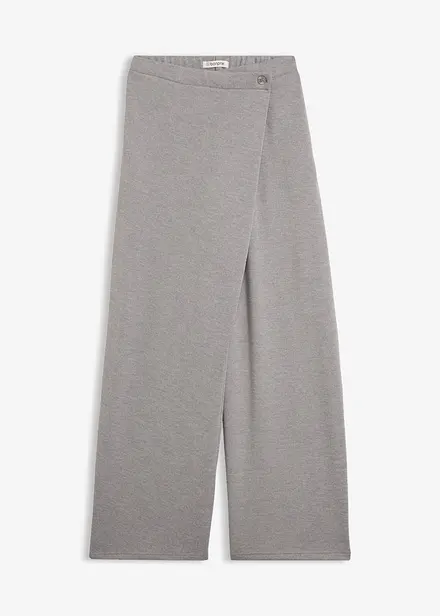 Piqu&eacute;-Hose mit asymmetrischem Verlauf