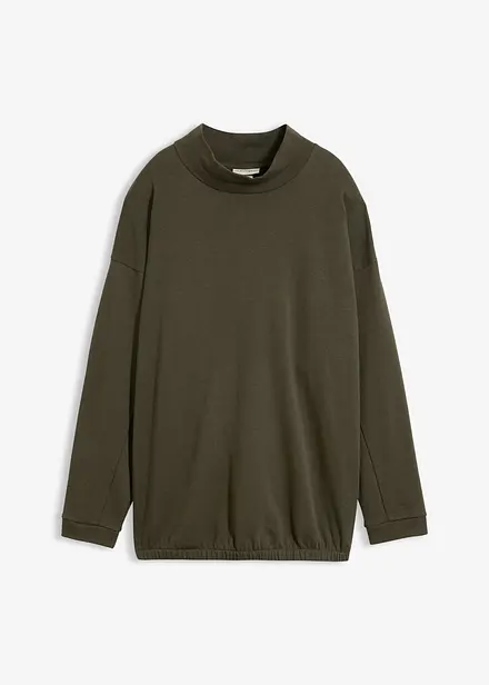 Sweatshirt mit Fledermaus&auml;rmeln aus Bio-Baumwoll-Mix