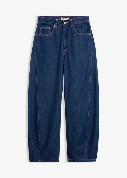 Jean barrel taille haute