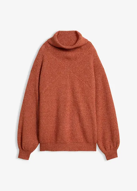 Rollkragenpullover mit Puffer&auml;rmeln