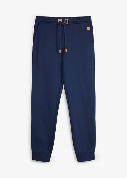 Pantalon de jogging en sweat &eacute;pais avec d&eacute;tails PU