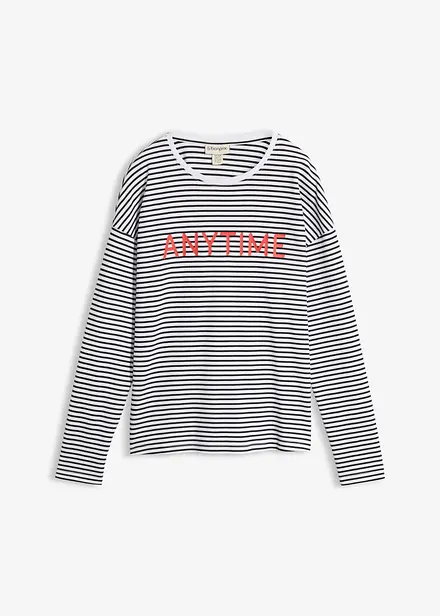 Langarmshirt aus reiner Bio-Baumwolle