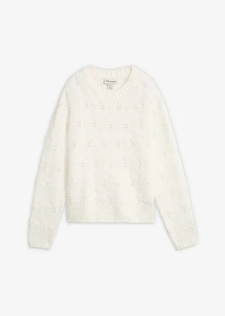 Pull en maille ajour&eacute;e