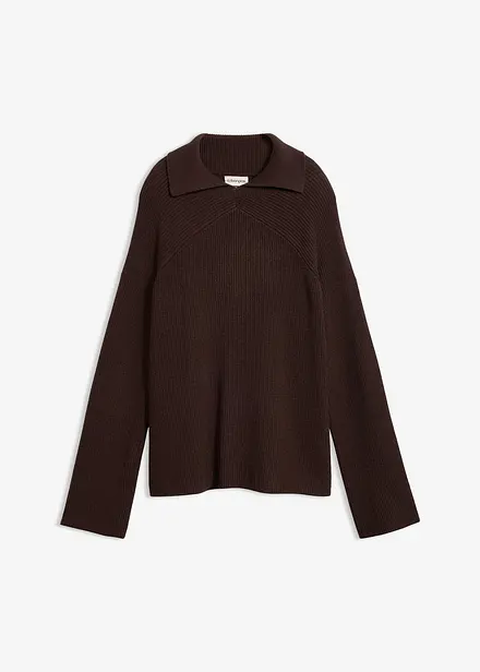 Grobstrick-Pullover mit Turtleneck