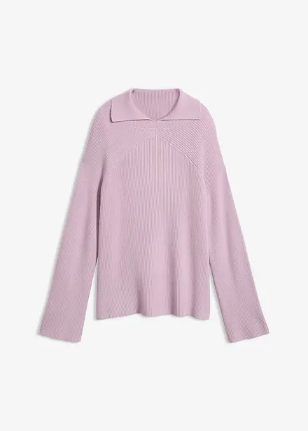 Grobstrick-Pullover mit Turtleneck
