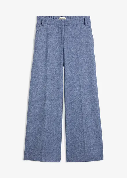 Pantalon &agrave; motif chevrons, laine majoritaire