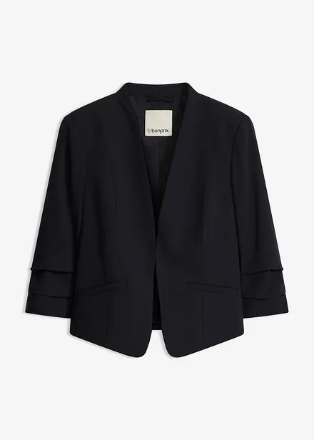 Blazer mit gerafften 3/4-&Auml;rmeln
