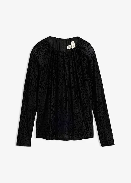 Langarmshirt aus feinem Mesh