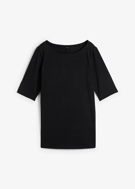 T-shirt &agrave; encolure bateau