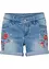 Jeans-Shorts Mid Waist, Stickerei, bonprix