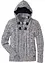 Pull coton à capuche en grosse maille, bonprix