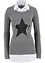 2 in 1 Pullover mit Bluseneinsatz, Langarm, bpc bonprix collection