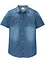 Chemise manches courtes en jean, Slim Fit, bonprix