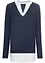Feinstrickpullover mit Bluseneinsatz, bonprix