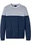 Pull coton style block en fine maille, bonprix