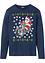 T-shirt manches longues motif de Noël Slim Fit, RAINBOW