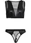 Bustier+String ouvert mit Wetlook (2-tlg.Set), VENUS