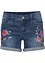 Jeans-Shorts Mid Waist, Stickerei, bonprix