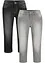 Lot de 2 jeans corsaire extensibles, bonprix