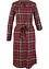 Kariertes Midi-Blusenkleid mit Bindeband, bpc bonprix collection