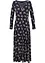Bedrucktes Maxikleid, langarm, bpc bonprix collection