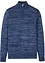 melierter Troyer Pullover mit Baumwolle, bonprix