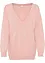 Oversize-Pullover mit V-Ausschnitt, bonprix