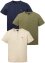 Lot de 3 T-shirts col Henley en coton bio, bpc bonprix collection