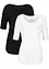 Lot de 2 t-shirts en viscose, bonprix