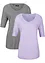 Longshirt aus softer Viskose, 2er-Pack, bonprix