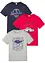 Lot de 3 T-shirts, bonprix