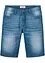 Stretch-Jeans-Bermuda mit verstärktem Schritt, Regular Fit, bonprix