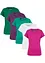 Lot de 5 T-shirts col rond, manches courtes, bonprix