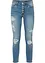 Jean skinny taille mi-haute, effets destroy, bonprix