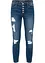 Jean skinny taille mi-haute, effets destroy, bonprix