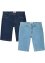 Jeans-Bermuda, Regular Fit (2er Pack), John Baner JEANSWEAR