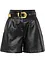 Lederimitat-Shorts mit Gürtel, bonprix