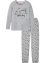 Pyjama mit Schlafmaske mit Bio-Baumwolle, bpc bonprix collection