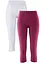 Lot de 2 leggings corsaire extensibles, bonprix