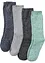 Thermo Frottee Socken mit Bio-Baumwolle (4er Pack), bonprix