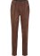 Pantalon synthétique imitation cuir velours avec passepoil et taille confortable, Straight, bpc bonprix collection