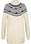 Pull norvégien avec fentes latérales, bonprix