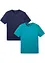 Lot de 2 T-shirts 100% coton, bonprix