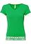 T-Shirt mit Spitze am Saum, RAINBOW