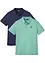 Poloshirt, Kurzarm (2er Pack), bonprix